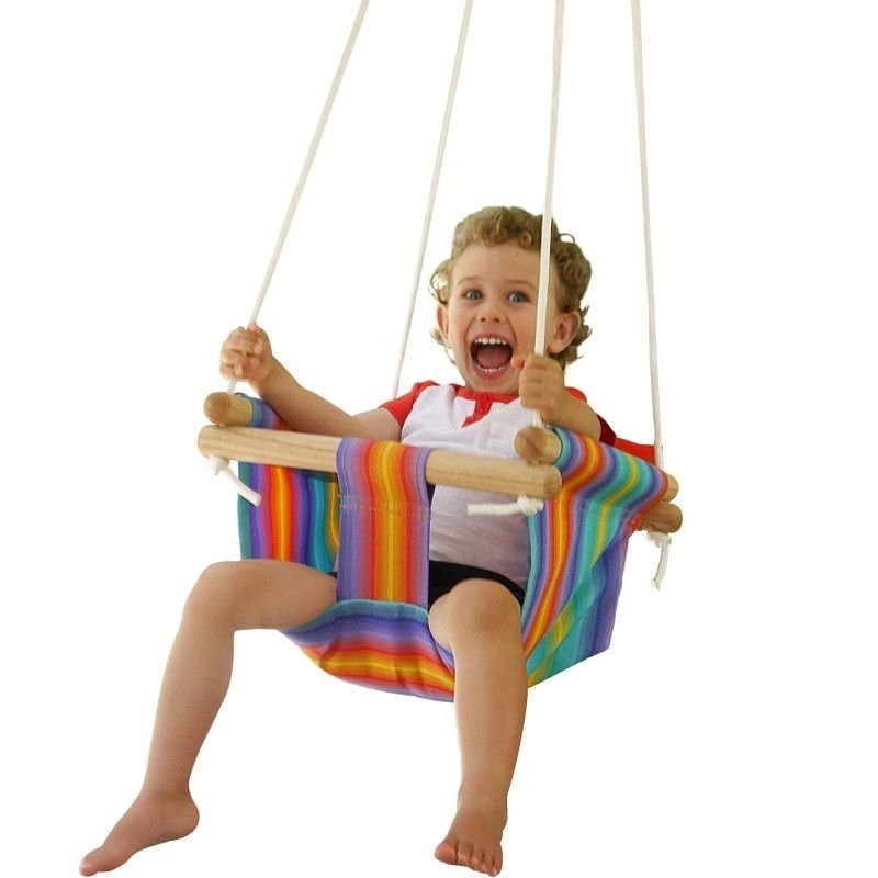 Swing Slide Climb BABY SWING SEAT 365x420x250mm,25Kg Load GREEN/YELLOW*AUS Brand 
