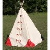 natural red and black teepee